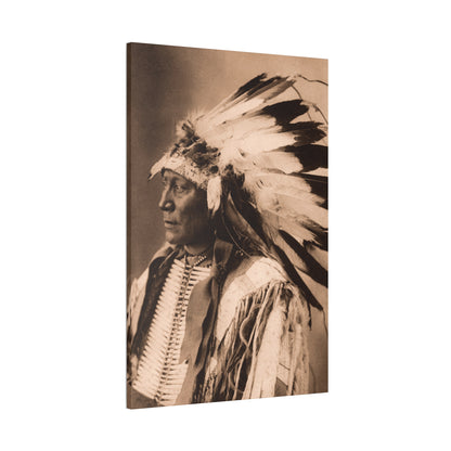 Chief Hollow Horn Bear Sioux Canvas Print — 24" x 36" Stretched Wall Art