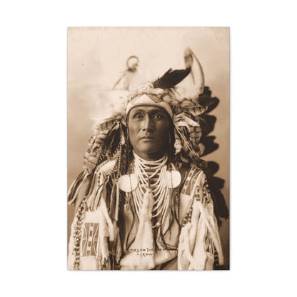 Spies On The Enemy Crow — Native American Canvas Print 24" x 36"