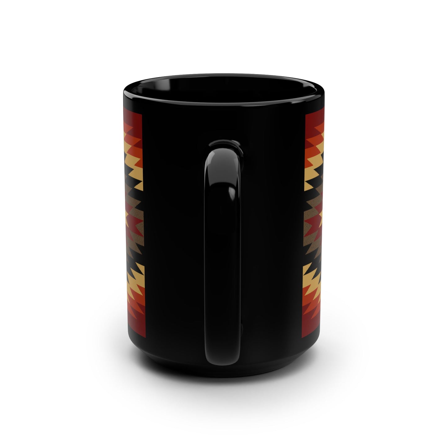 Starburst Orange — Black 15oz Mug