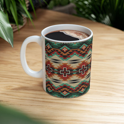 Rustic Cross Electric—11oz Ceramic Mug
