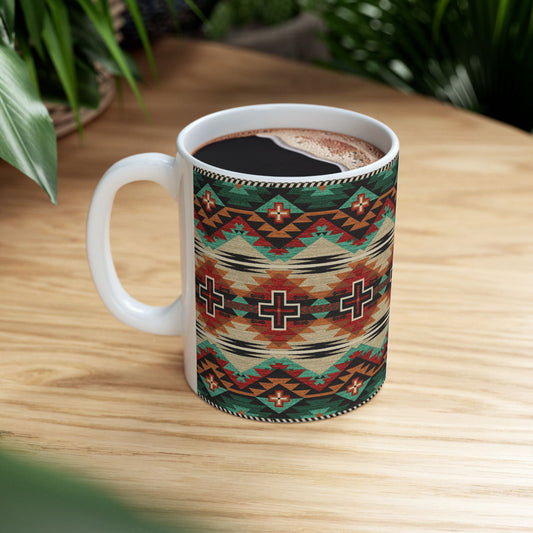 Rustic Cross Electric—11oz Ceramic Mug