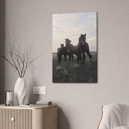 Rez Horses Canvas Print — 24" x 36" Stretched 0.75" Wall Art