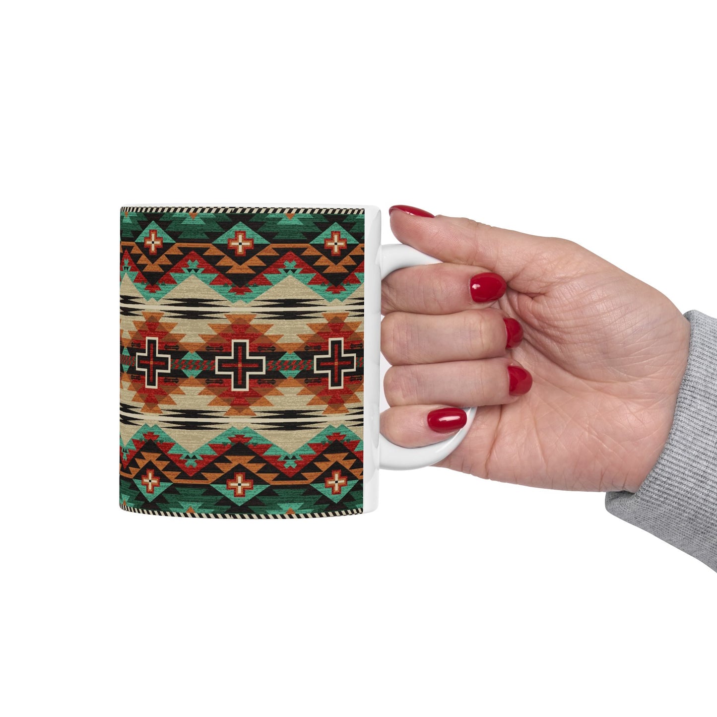 Rustic Cross Electric—11oz Ceramic Mug