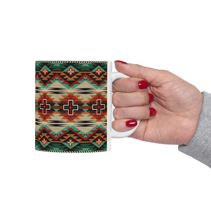 Rustic Cross Electric—11oz Ceramic Mug